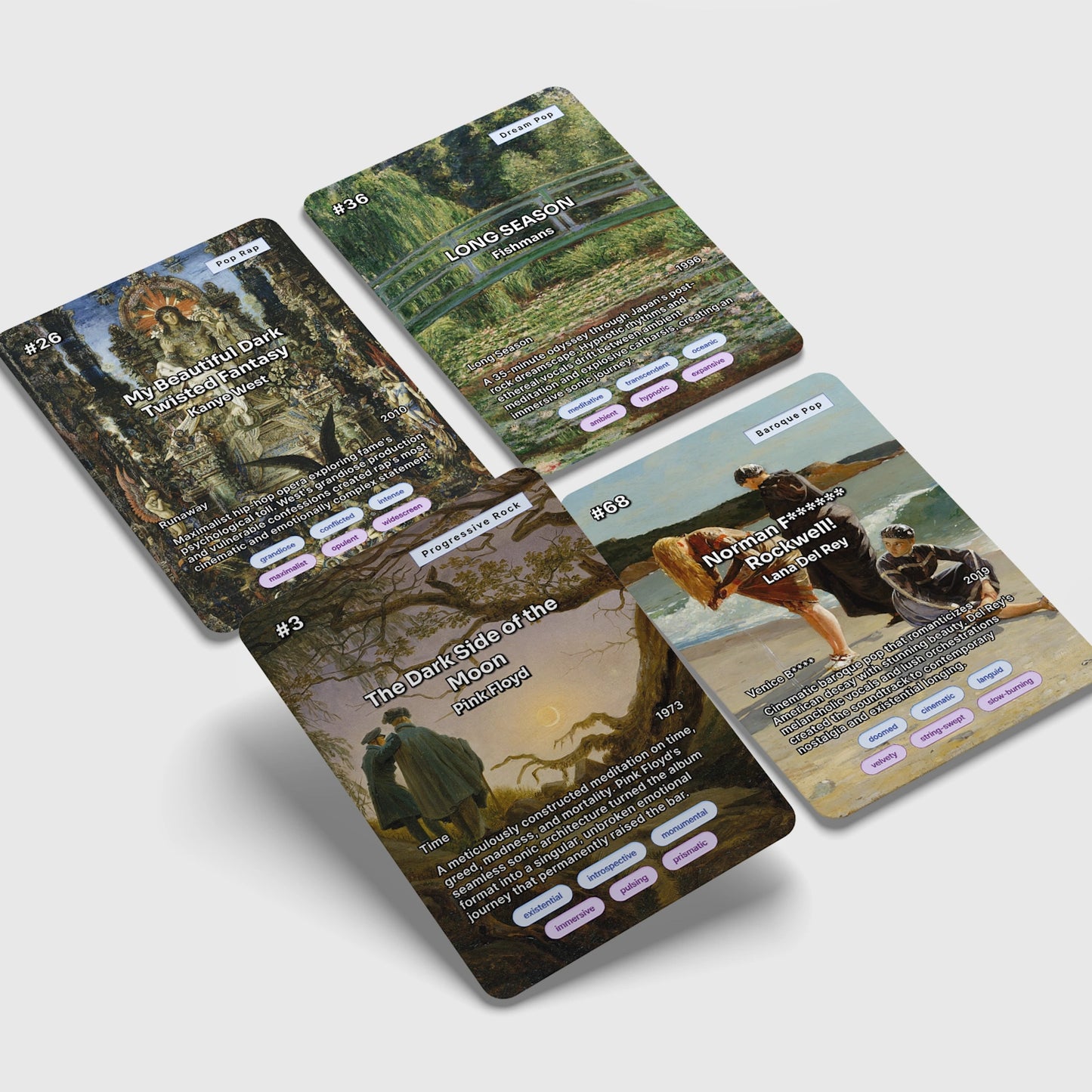 100 Albums You Need to Hear – Music Trading Card Deck