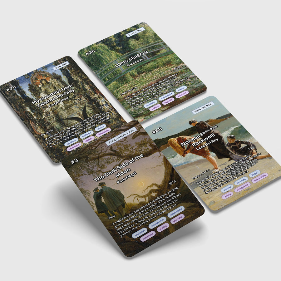 100 Albums You Need to Hear – Music Trading Card Deck