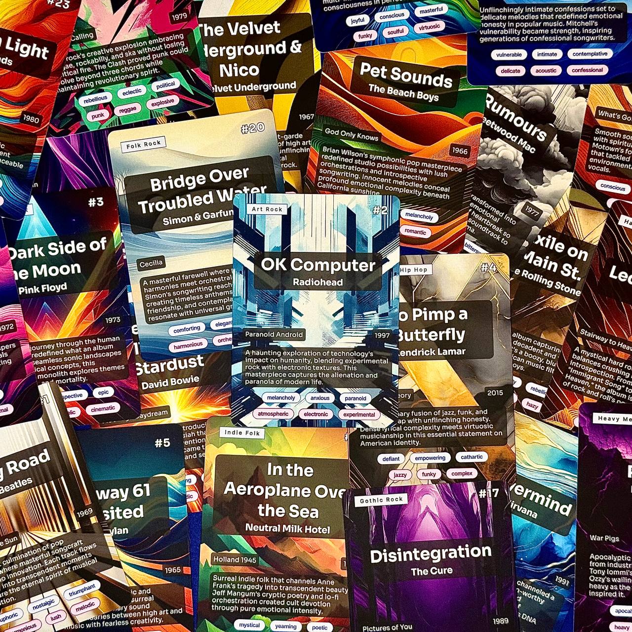 100 Albums to Change Your Life Premium Card Deck